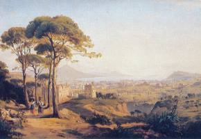 Щедрин. Вид с гор  на Неаполь и Везувий