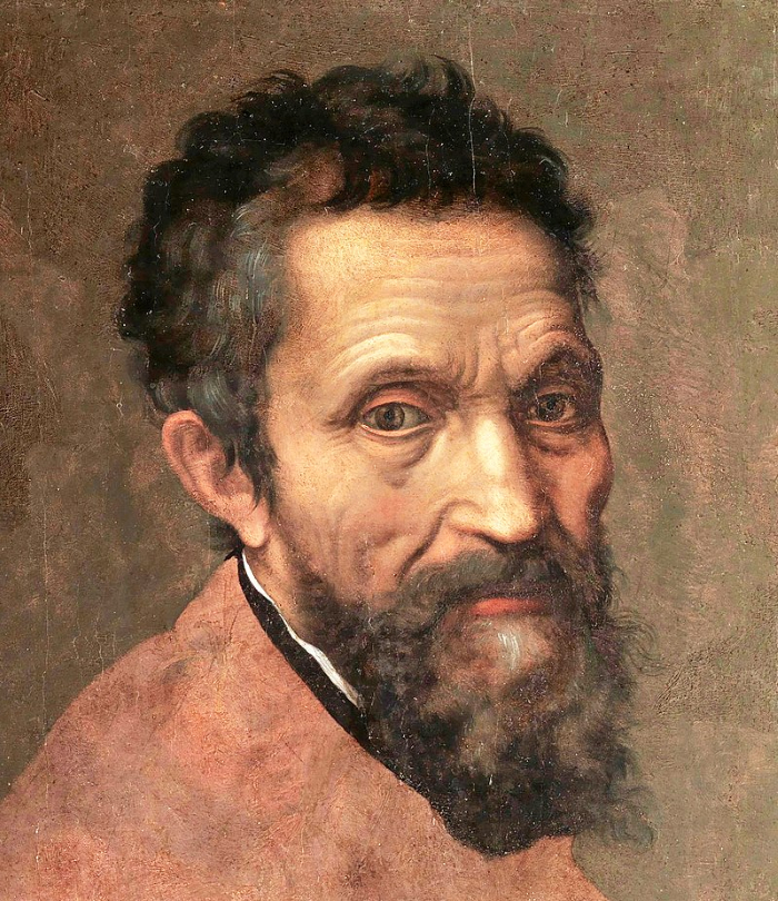 Микеланджело на портрете Даниэле да Вольтерра (ок. 1544)