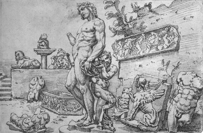 Мартен ван Хемскерк. «Сады дома Галли» (ок. 1532-1535)