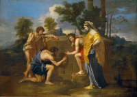 Аркадские пастухи (Et in Arcadia ego). 1637—1638, холст, масло, 87 × 120 см, Лувр