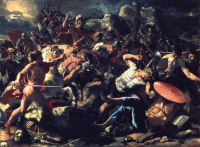 Победа Иисуса Навина над амореями. 1624—1625, холст, масло, 97 × 134 см. ГМИИ
