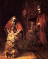 Рембрандт. «Возвращение блудного сына» (1666/1669, Эрмитаж)